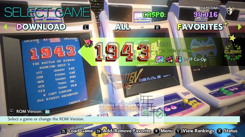 switch《卡普空街机馆 Capcom Arcade Stadium》中文版v1.0.8补丁+33DLC下载-2.jpg